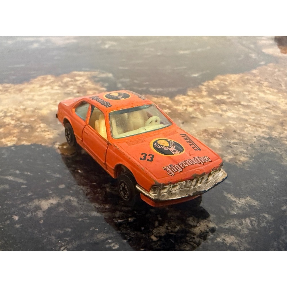 Yat Ming 1970s Orange Jägermeister BMW 635CSi Diecast Toy Car 1066
